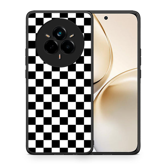 Θήκη Realme 14 Pro Plus Squares Geometric από τη Smartfits με σχέδιο στο πίσω μέρος και μαύρο περίβλημα | Realme 14 Pro Plus Squares Geometric case with colorful back and black bezels