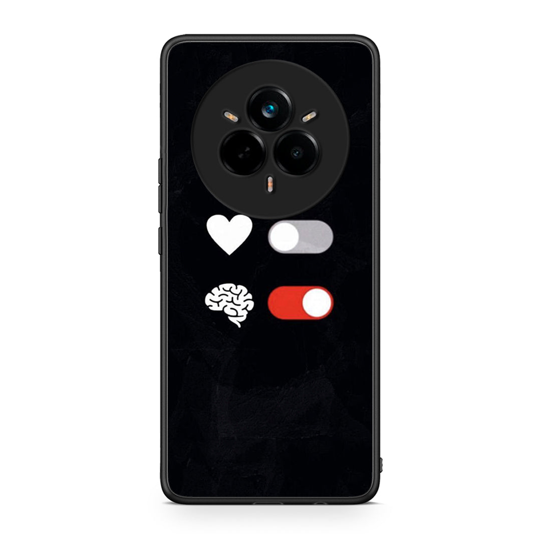 Realme 14 Pro Plus Heart Vs Brain Θήκη Αγίου Βαλεντίνου από τη Smartfits με σχέδιο στο πίσω μέρος και μαύρο περίβλημα | Smartphone case with colorful back and black bezels by Smartfits