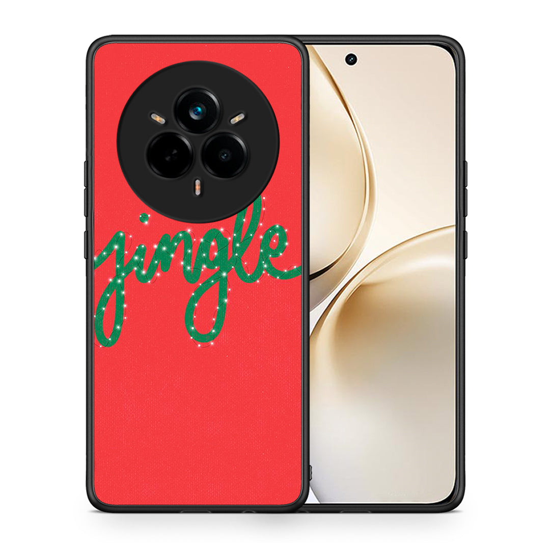 Θήκη Realme 14 Pro Plus Jingle Xmas από τη Smartfits με σχέδιο στο πίσω μέρος και μαύρο περίβλημα | Realme 14 Pro Plus Jingle Xmas case with colorful back and black bezels