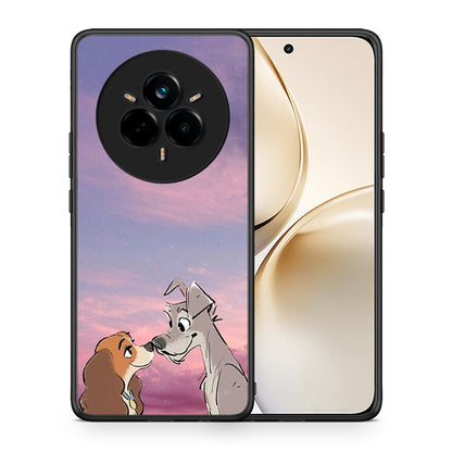 Θήκη Realme 14 Pro Plus Lady And Tramp από τη Smartfits με σχέδιο στο πίσω μέρος και μαύρο περίβλημα | Realme 14 Pro Plus Lady And Tramp case with colorful back and black bezels