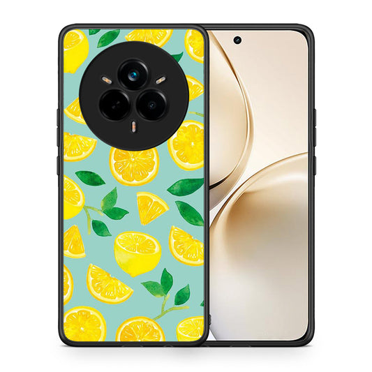 Θήκη Realme 14 Pro Plus Lemons από τη Smartfits με σχέδιο στο πίσω μέρος και μαύρο περίβλημα | Realme 14 Pro Plus Lemons case with colorful back and black bezels