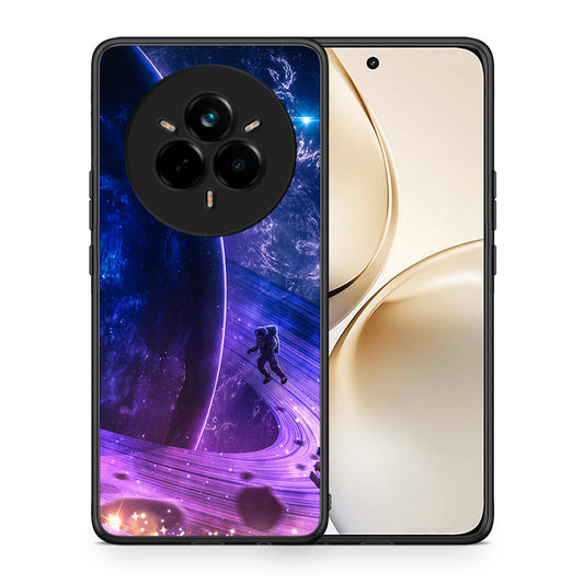 Θήκη Realme 14 Pro Plus Lost Astronaut από τη Smartfits με σχέδιο στο πίσω μέρος και μαύρο περίβλημα | Realme 14 Pro Plus Lost Astronaut case with colorful back and black bezels