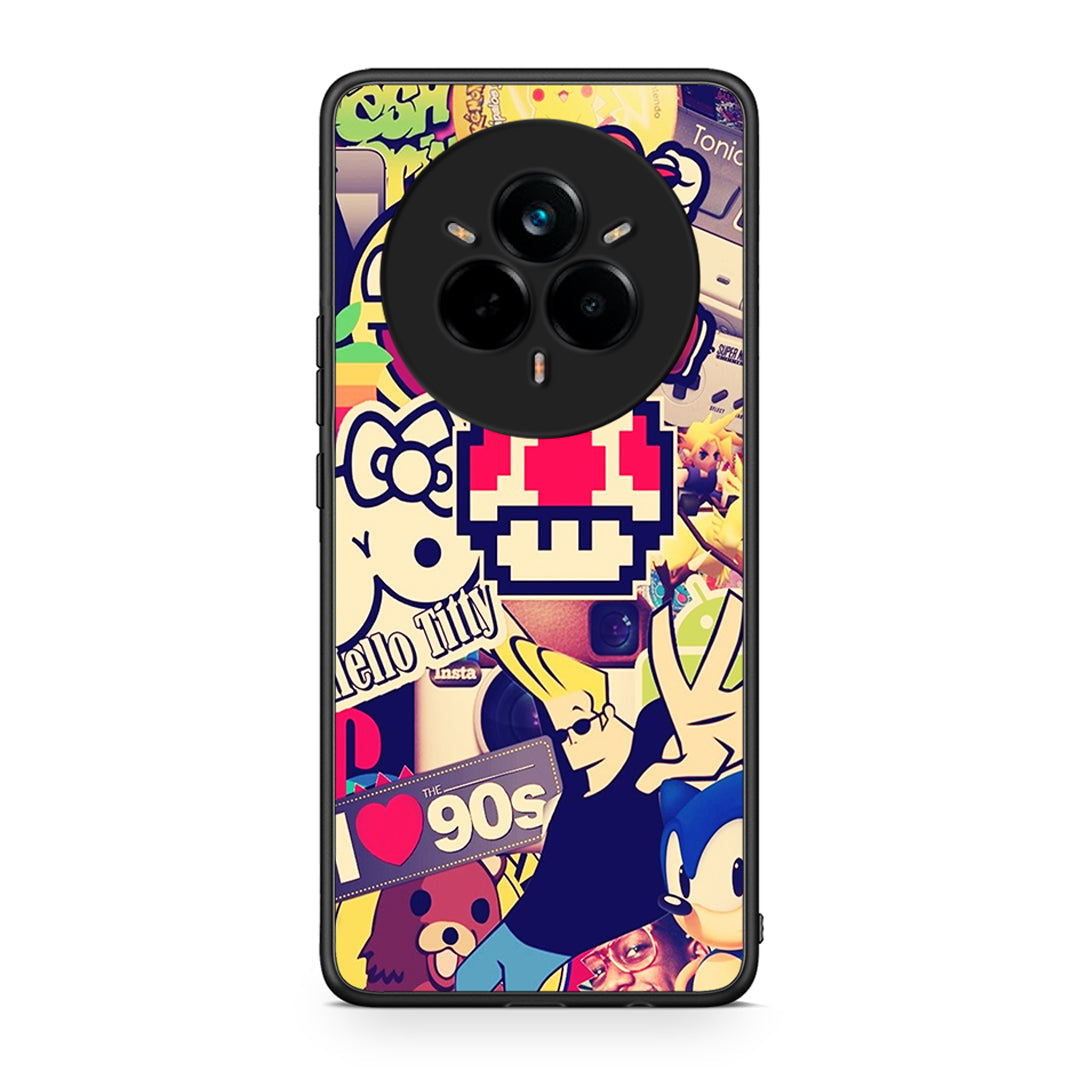 Realme 14 Pro Plus Love The 90s θήκη από τη Smartfits με σχέδιο στο πίσω μέρος και μαύρο περίβλημα | Smartphone case with colorful back and black bezels by Smartfits