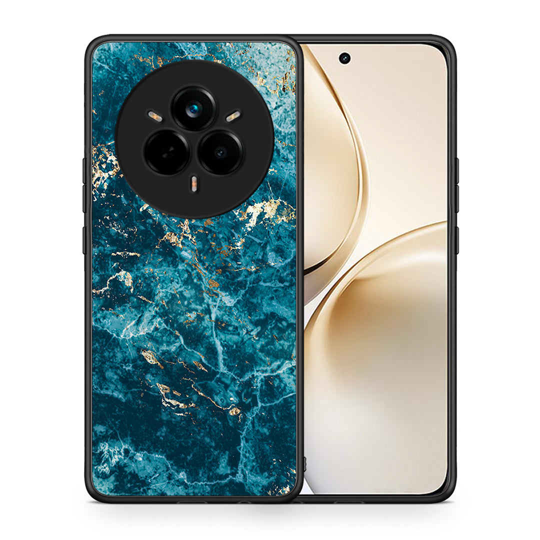 Θήκη Realme 14 Pro Plus Marble Blue από τη Smartfits με σχέδιο στο πίσω μέρος και μαύρο περίβλημα | Realme 14 Pro Plus Marble Blue case with colorful back and black bezels