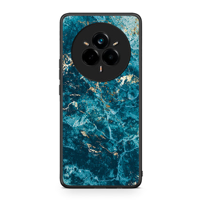 Realme 14 Pro Plus Marble Blue θήκη από τη Smartfits με σχέδιο στο πίσω μέρος και μαύρο περίβλημα | Smartphone case with colorful back and black bezels by Smartfits
