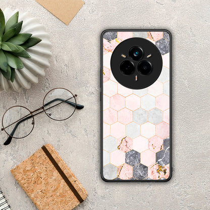 Marble Hexagon Pink - Realme 14 Pro Plus θήκη