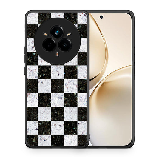 Θήκη Realme 14 Pro Plus Square Geometric Marble από τη Smartfits με σχέδιο στο πίσω μέρος και μαύρο περίβλημα | Realme 14 Pro Plus Square Geometric Marble case with colorful back and black bezels