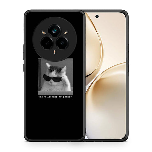 Θήκη Realme 14 Pro Plus Meme Cat από τη Smartfits με σχέδιο στο πίσω μέρος και μαύρο περίβλημα | Realme 14 Pro Plus Meme Cat case with colorful back and black bezels