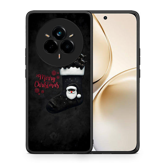 Θήκη Realme 14 Pro Plus Merry Cat Christmas από τη Smartfits με σχέδιο στο πίσω μέρος και μαύρο περίβλημα | Realme 14 Pro Plus Merry Cat Christmas case with colorful back and black bezels