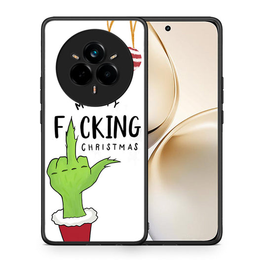 Θήκη Realme 14 Pro Plus Merry F Xmas από τη Smartfits με σχέδιο στο πίσω μέρος και μαύρο περίβλημα | Realme 14 Pro Plus Merry F Xmas case with colorful back and black bezels