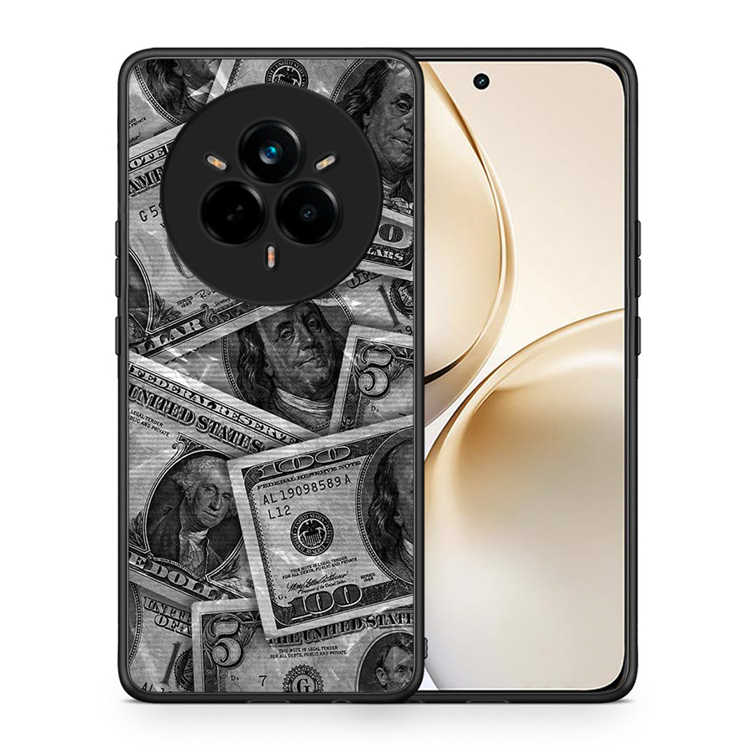 Θήκη Realme 14 Pro Plus Money Dollars από τη Smartfits με σχέδιο στο πίσω μέρος και μαύρο περίβλημα | Realme 14 Pro Plus Money Dollars case with colorful back and black bezels