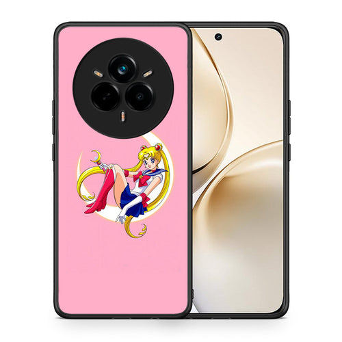 Θήκη Realme 14 Pro Plus Moon Girl από τη Smartfits με σχέδιο στο πίσω μέρος και μαύρο περίβλημα | Realme 14 Pro Plus Moon Girl case with colorful back and black bezels