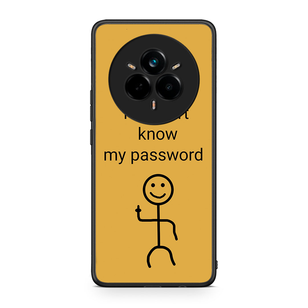 Realme 14 Pro Plus My Password Θήκη από τη Smartfits με σχέδιο στο πίσω μέρος και μαύρο περίβλημα | Smartphone case with colorful back and black bezels by Smartfits