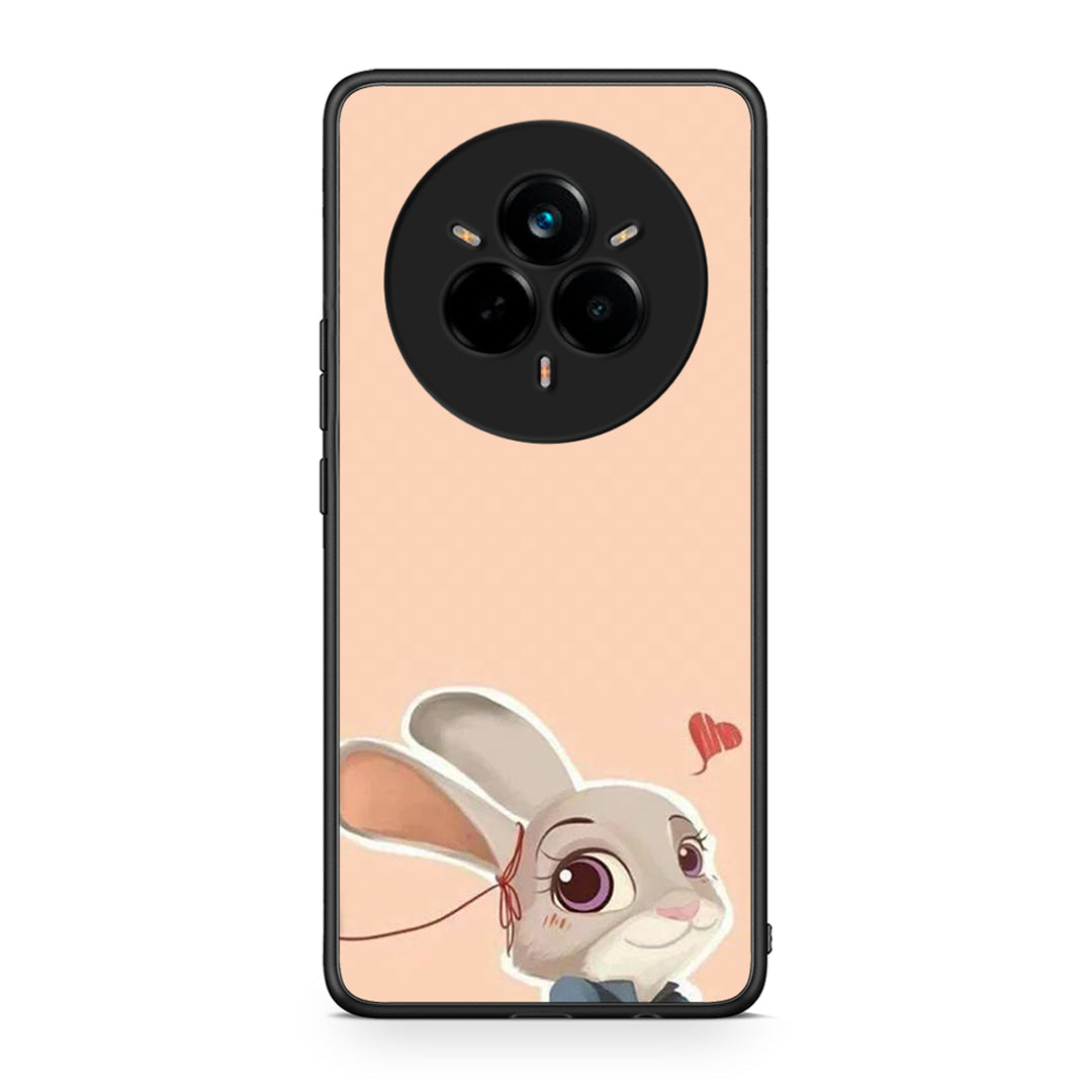 Realme 14 Pro Plus Nick Wilde And Judy Hopps Love 2 θήκη από τη Smartfits με σχέδιο στο πίσω μέρος και μαύρο περίβλημα | Smartphone case with colorful back and black bezels by Smartfits