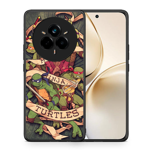 Θήκη Realme 14 Pro Plus Ninja Turtles από τη Smartfits με σχέδιο στο πίσω μέρος και μαύρο περίβλημα | Realme 14 Pro Plus Ninja Turtles case with colorful back and black bezels
