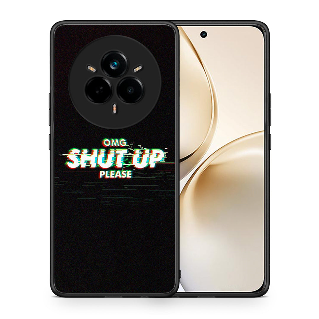 Θήκη Realme 14 Pro Plus OMG ShutUp από τη Smartfits με σχέδιο στο πίσω μέρος και μαύρο περίβλημα | Realme 14 Pro Plus OMG ShutUp case with colorful back and black bezels
