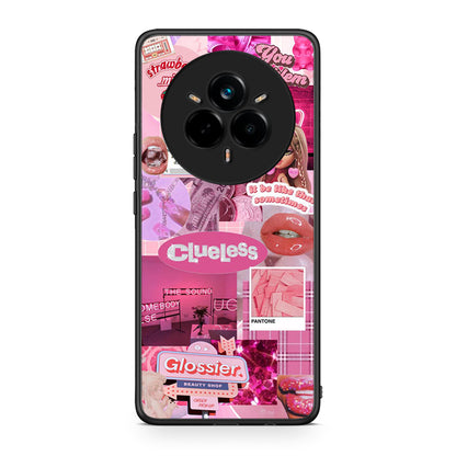 Realme 14 Pro Plus Pink Love Θήκη Αγίου Βαλεντίνου από τη Smartfits με σχέδιο στο πίσω μέρος και μαύρο περίβλημα | Smartphone case with colorful back and black bezels by Smartfits