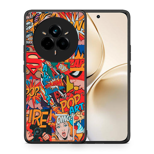 Θήκη Realme 14 Pro Plus PopArt OMG από τη Smartfits με σχέδιο στο πίσω μέρος και μαύρο περίβλημα | Realme 14 Pro Plus PopArt OMG case with colorful back and black bezels