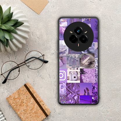 Purple Aesthetic Collage - Realme 14 Pro Plus θήκη
