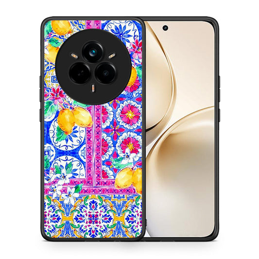 Θήκη Realme 14 Pro Plus Retro Spring από τη Smartfits με σχέδιο στο πίσω μέρος και μαύρο περίβλημα | Realme 14 Pro Plus Retro Spring case with colorful back and black bezels