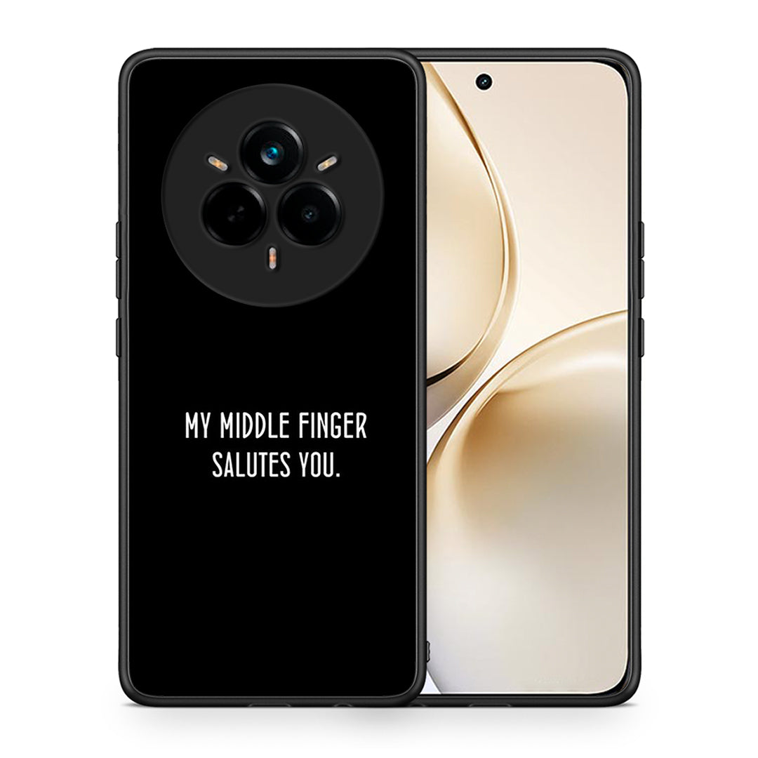 Θήκη Realme 14 Pro Plus Salute από τη Smartfits με σχέδιο στο πίσω μέρος και μαύρο περίβλημα | Realme 14 Pro Plus Salute case with colorful back and black bezels