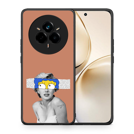 Θήκη Realme 14 Pro Plus Sim Merilyn από τη Smartfits με σχέδιο στο πίσω μέρος και μαύρο περίβλημα | Realme 14 Pro Plus Sim Merilyn case with colorful back and black bezels