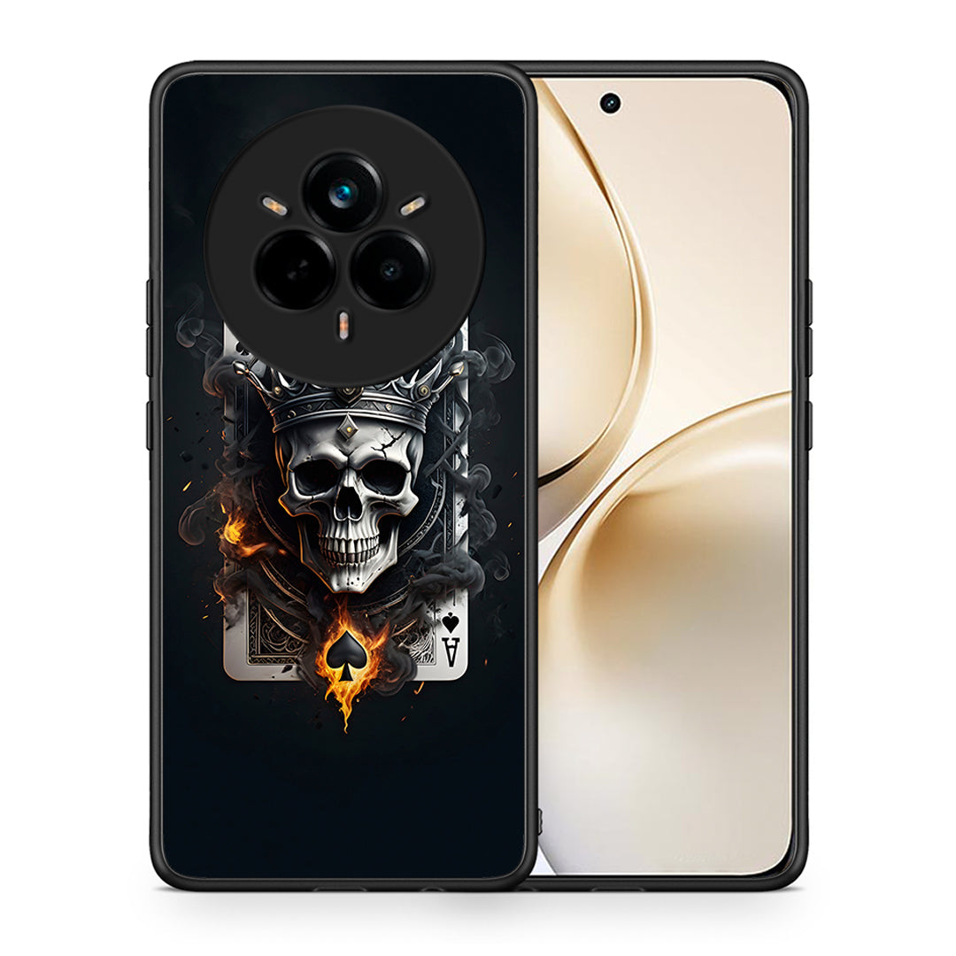 Θήκη Realme 14 Pro Plus Skull King Ace από τη Smartfits με σχέδιο στο πίσω μέρος και μαύρο περίβλημα | Realme 14 Pro Plus Skull King Ace case with colorful back and black bezels