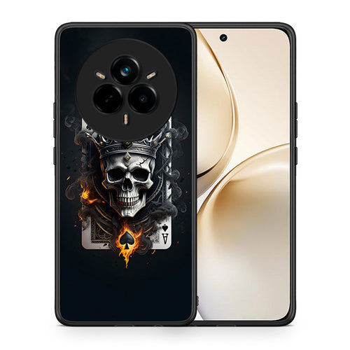 Θήκη Realme 14 Pro Plus Skull King Ace από τη Smartfits με σχέδιο στο πίσω μέρος και μαύρο περίβλημα | Realme 14 Pro Plus Skull King Ace case with colorful back and black bezels