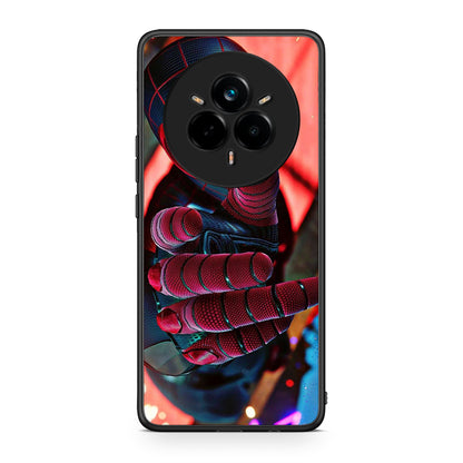 Realme 14 Pro Plus Spider Hand Θήκη από τη Smartfits με σχέδιο στο πίσω μέρος και μαύρο περίβλημα | Smartphone case with colorful back and black bezels by Smartfits