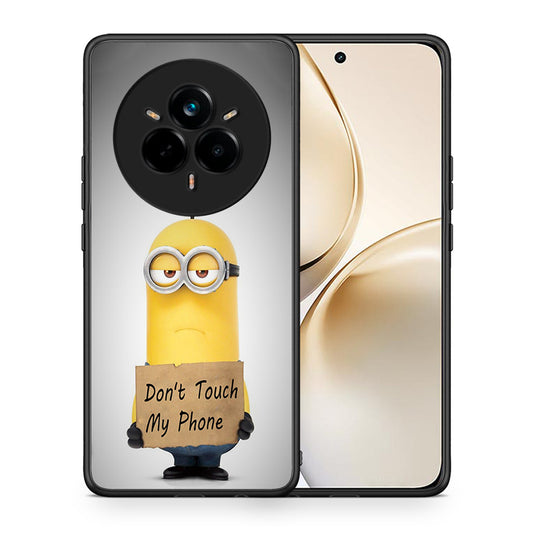 Θήκη Realme 14 Pro Plus Minion Text από τη Smartfits με σχέδιο στο πίσω μέρος και μαύρο περίβλημα | Realme 14 Pro Plus Minion Text case with colorful back and black bezels
