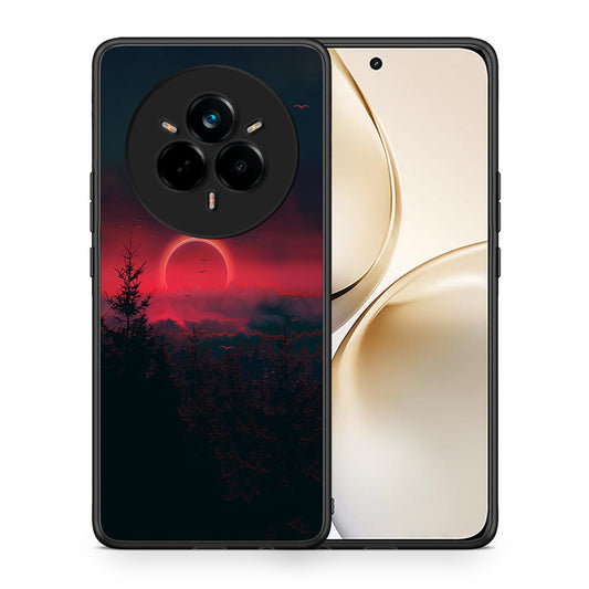 Θήκη Realme 14 Pro Plus Sunset Tropic από τη Smartfits με σχέδιο στο πίσω μέρος και μαύρο περίβλημα | Realme 14 Pro Plus Sunset Tropic case with colorful back and black bezels