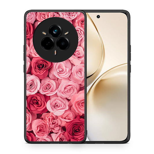 Θήκη Realme 14 Pro Plus RoseGarden Valentine από τη Smartfits με σχέδιο στο πίσω μέρος και μαύρο περίβλημα | Realme 14 Pro Plus RoseGarden Valentine case with colorful back and black bezels