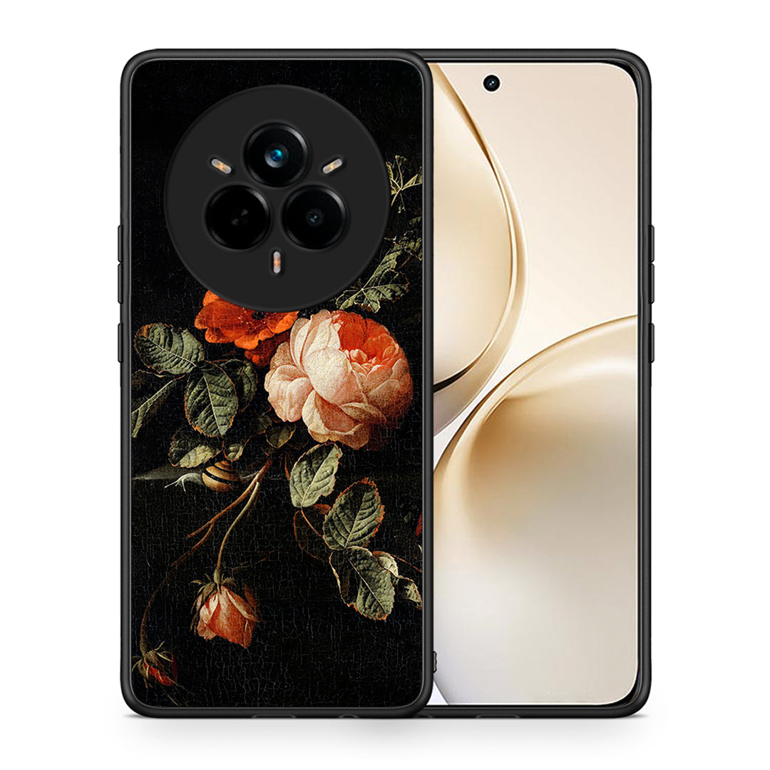 Θήκη Realme 14 Pro Plus Vintage Roses από τη Smartfits με σχέδιο στο πίσω μέρος και μαύρο περίβλημα | Realme 14 Pro Plus Vintage Roses case with colorful back and black bezels