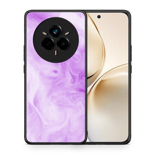 Θήκη Realme 14 Pro Plus Lavender Watercolor από τη Smartfits με σχέδιο στο πίσω μέρος και μαύρο περίβλημα | Realme 14 Pro Plus Lavender Watercolor case with colorful back and black bezels