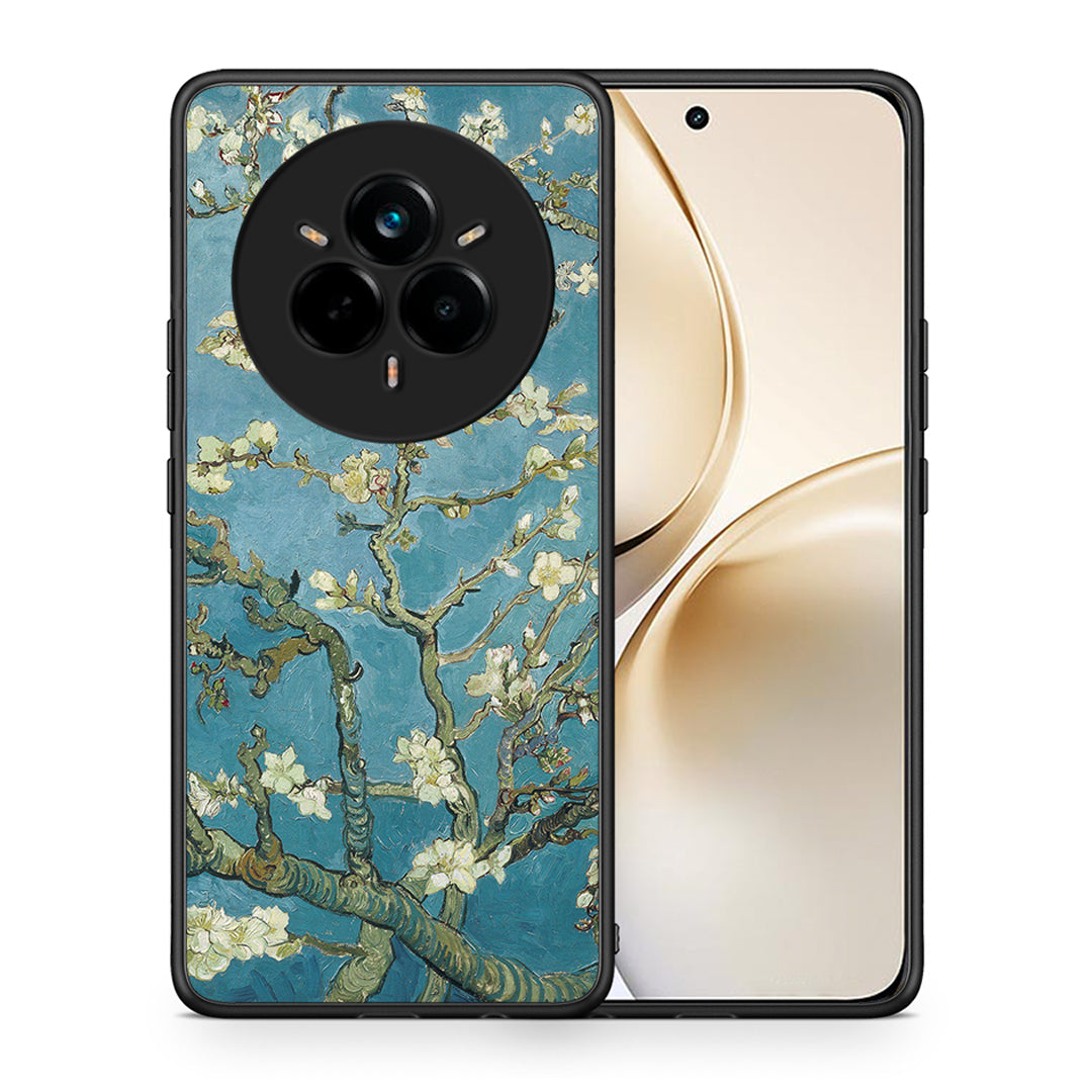Θήκη Realme 14 Pro Plus White Blossoms από τη Smartfits με σχέδιο στο πίσω μέρος και μαύρο περίβλημα | Realme 14 Pro Plus White Blossoms case with colorful back and black bezels