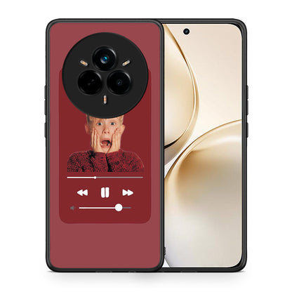 Θήκη Realme 14 Pro Plus Xmas Alone Music από τη Smartfits με σχέδιο στο πίσω μέρος και μαύρο περίβλημα | Realme 14 Pro Plus Xmas Alone Music case with colorful back and black bezels