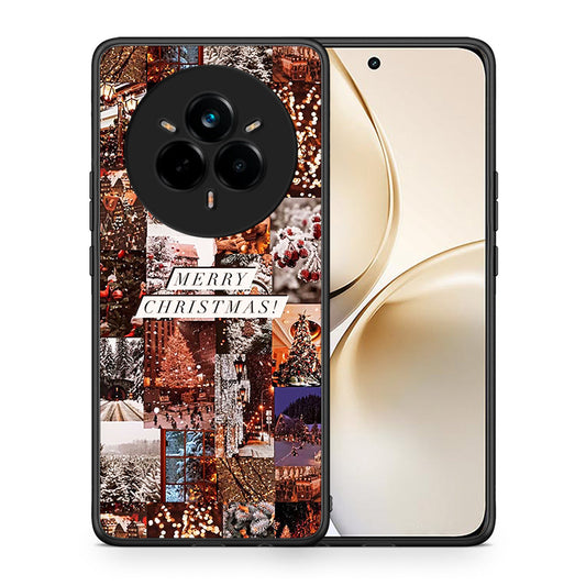Θήκη Realme 14 Pro Plus Xmas Collage από τη Smartfits με σχέδιο στο πίσω μέρος και μαύρο περίβλημα | Realme 14 Pro Plus Xmas Collage case with colorful back and black bezels