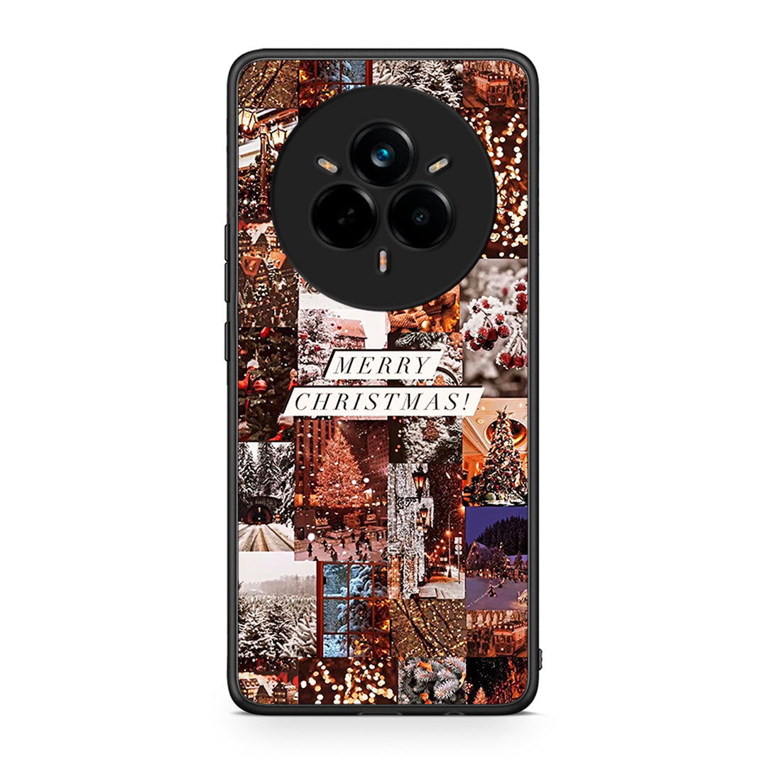Realme 14 Pro Plus Xmas Collage θήκη από τη Smartfits με σχέδιο στο πίσω μέρος και μαύρο περίβλημα | Smartphone case with colorful back and black bezels by Smartfits