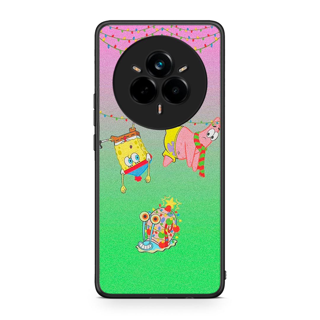 Realme 14 Pro Plus Xmas Lights θήκη από τη Smartfits με σχέδιο στο πίσω μέρος και μαύρο περίβλημα | Smartphone case with colorful back and black bezels by Smartfits