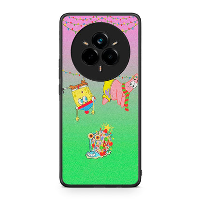 Realme 14 Pro Plus Xmas Lights θήκη από τη Smartfits με σχέδιο στο πίσω μέρος και μαύρο περίβλημα | Smartphone case with colorful back and black bezels by Smartfits