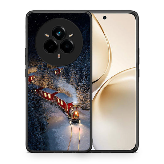 Θήκη Realme 14 Pro Plus Xmas Train από τη Smartfits με σχέδιο στο πίσω μέρος και μαύρο περίβλημα | Realme 14 Pro Plus Xmas Train case with colorful back and black bezels
