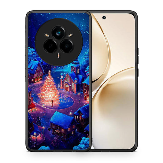 Θήκη Realme 14 Pro Plus Xmas Village από τη Smartfits με σχέδιο στο πίσω μέρος και μαύρο περίβλημα | Realme 14 Pro Plus Xmas Village case with colorful back and black bezels