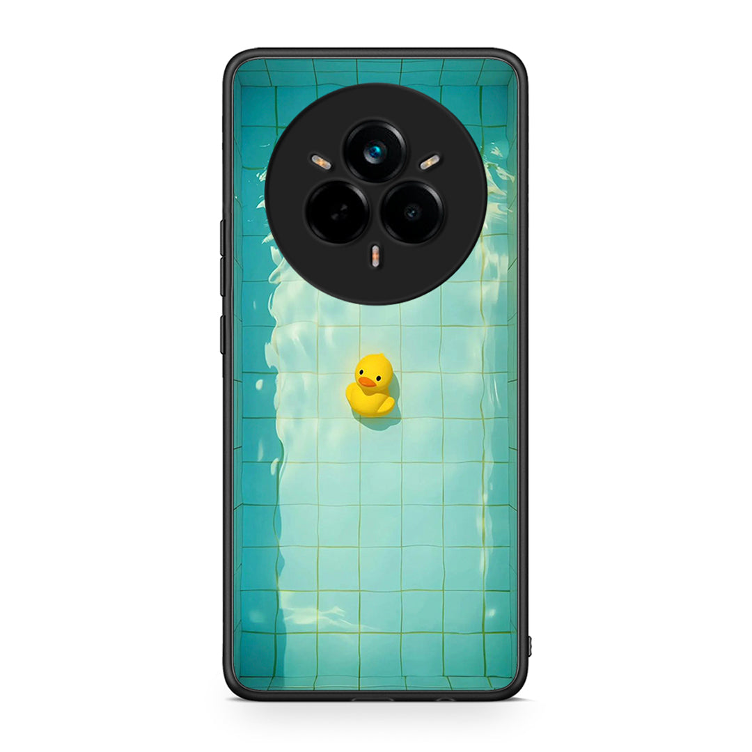 Realme 14 Pro Plus Yellow Duck θήκη από τη Smartfits με σχέδιο στο πίσω μέρος και μαύρο περίβλημα | Smartphone case with colorful back and black bezels by Smartfits