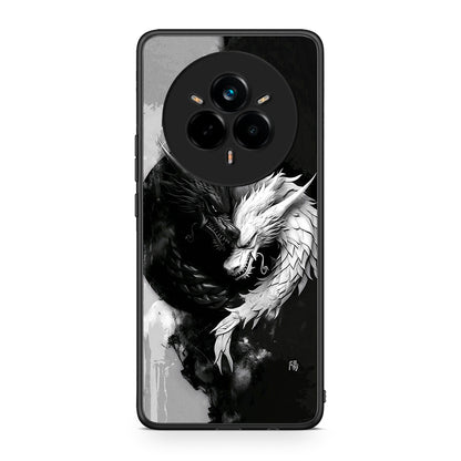 Realme 14 Pro Plus Yin Yang Θήκη από τη Smartfits με σχέδιο στο πίσω μέρος και μαύρο περίβλημα | Smartphone case with colorful back and black bezels by Smartfits