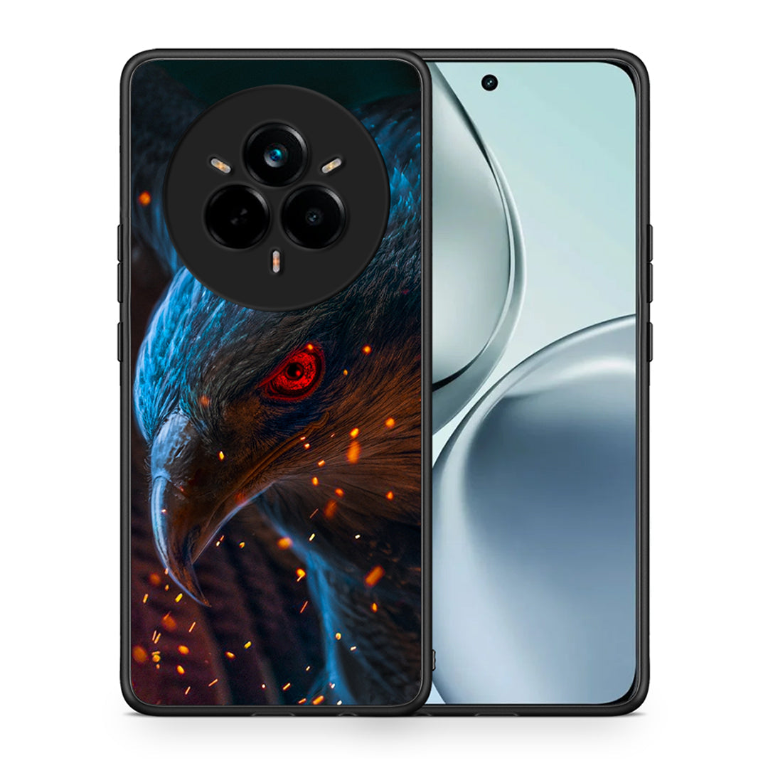 Θήκη Realme 14 Pro Eagle PopArt από τη Smartfits με σχέδιο στο πίσω μέρος και μαύρο περίβλημα | Realme 14 Pro Eagle PopArt case with colorful back and black bezels