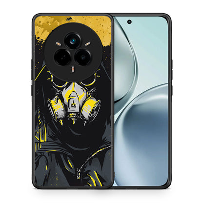 Θήκη Realme 14 Pro Mask PopArt από τη Smartfits με σχέδιο στο πίσω μέρος και μαύρο περίβλημα | Realme 14 Pro Mask PopArt case with colorful back and black bezels