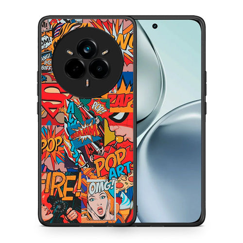Θήκη Realme 14 Pro PopArt OMG από τη Smartfits με σχέδιο στο πίσω μέρος και μαύρο περίβλημα | Realme 14 Pro PopArt OMG case with colorful back and black bezels