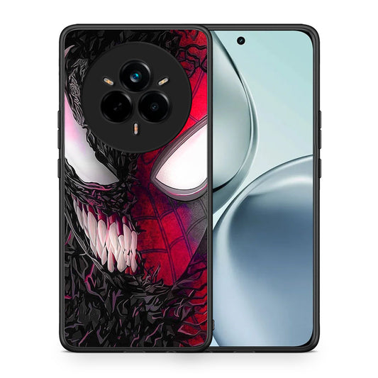 Θήκη Realme 14 Pro SpiderVenom PopArt από τη Smartfits με σχέδιο στο πίσω μέρος και μαύρο περίβλημα | Realme 14 Pro SpiderVenom PopArt case with colorful back and black bezels