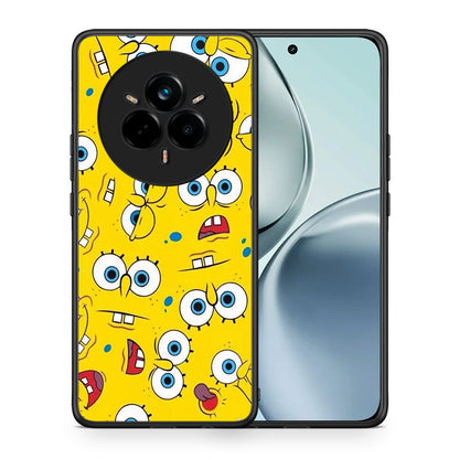 Θήκη Realme 14 Pro Sponge PopArt από τη Smartfits με σχέδιο στο πίσω μέρος και μαύρο περίβλημα | Realme 14 Pro Sponge PopArt case with colorful back and black bezels