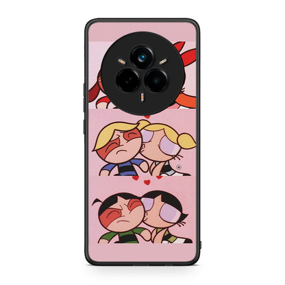 Realme 14 Pro Puff Love Θήκη Αγίου Βαλεντίνου από τη Smartfits με σχέδιο στο πίσω μέρος και μαύρο περίβλημα | Smartphone case with colorful back and black bezels by Smartfits